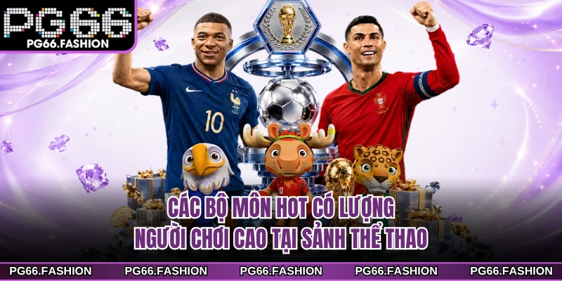 Các bộ môn hot có lượng người chơi cao tại sảnh thể thao