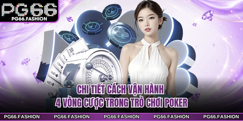 Chi tiết cách vận hành 4 vòng cược trong trò chơi poker
